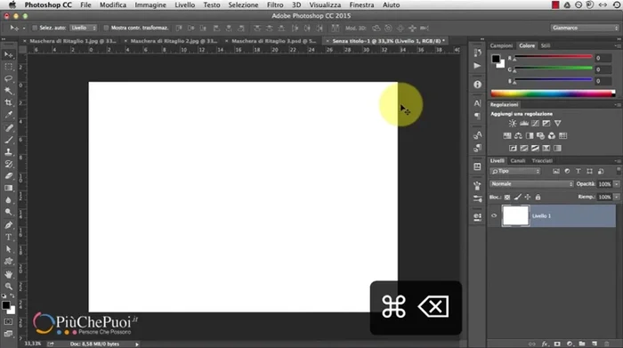 Scrivi il testo desiderato.