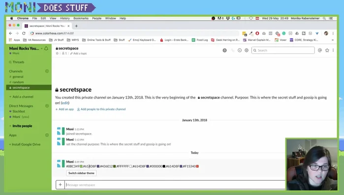 Clicca su "Copia" per condividere il tuo tema personalizzato con altri membri del canale.