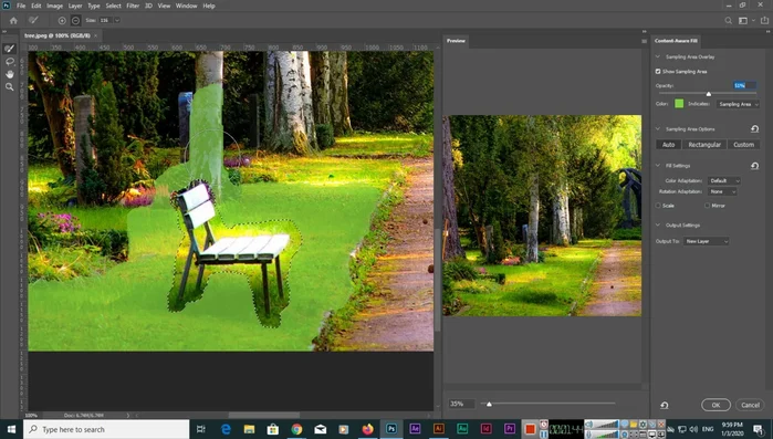 Puoi anche regolare l'adattamento del colore e della rotazione, e l'opacità per affinare il risultato.