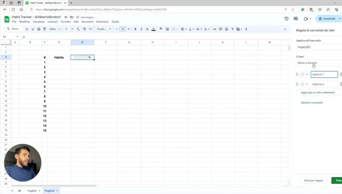 Formatta le date per visualizzare solo il numero del giorno.