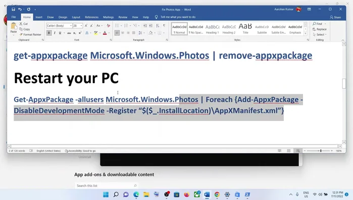 Riavviare il computer, poi ripetere i passi 1 con il secondo comando fornito nella descrizione.