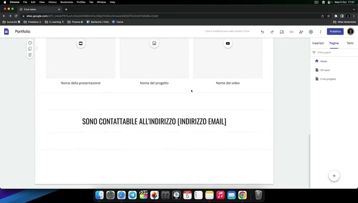 Aggiungi elementi aggiuntivi: gruppi comprimibili, sommario, carosello immagini, pulsanti Call to Action, spaziatori, link social, segnaposto, Google Maps, ecc.
