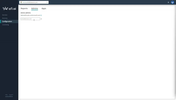 Aggiungi amministratori aggiuntivi per la gestione del backup.