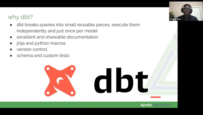 Testing e documentazione: utilizzo dei test integrati di dbt per garantire l'accuratezza dei dati e la documentazione generata automaticamente per facilitare la collaborazione e l'onboarding.