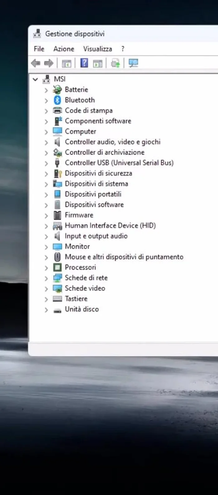 Fare clic con il tasto destro sulla scheda video e selezionare "Proprietà".