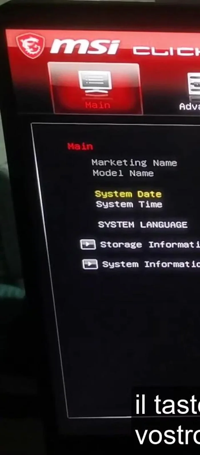 Salvare le modifiche nel BIOS e riavviare.