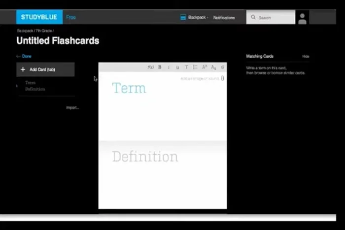 Scrivi una definizione chiara e concisa nella sezione inferiore.