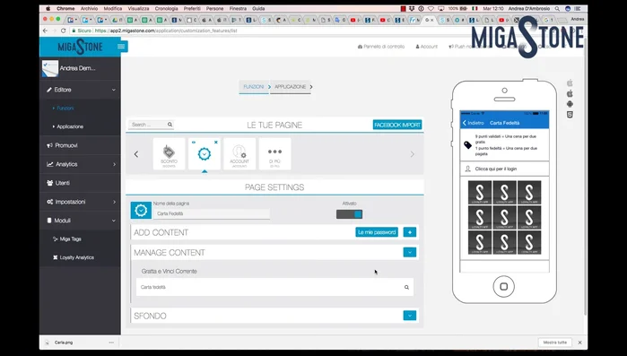 Inserire le password degli operatori nel pannello di controllo.
