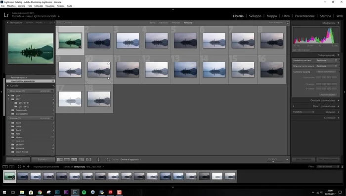 Seleziona le fotografie su cui vuoi applicare le modifiche.