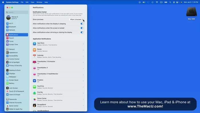 Imposta le notifiche per quando lo schermo è bloccato o in stop: scegli se ricevere notifiche anche quando il display è spento.