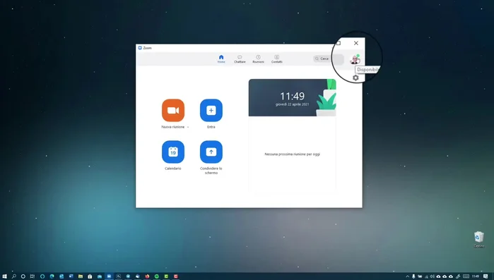 Accedere al sito ufficiale di Zoom e autenticarsi.