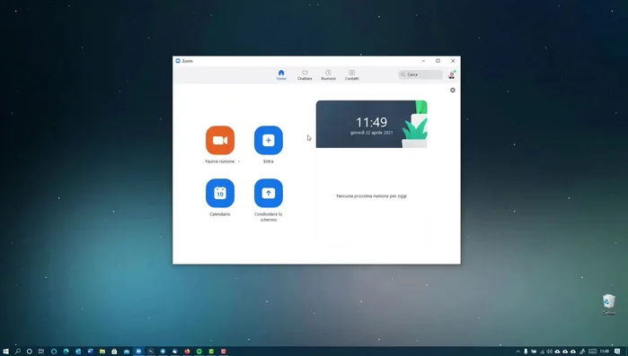 Accedere al sito ufficiale di Zoom e autenticarsi.