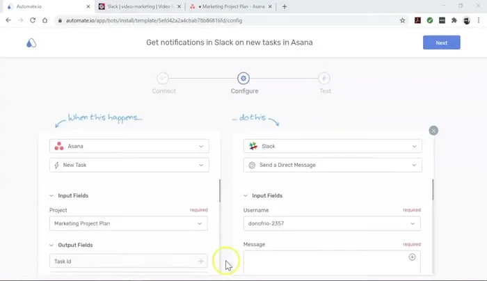 Utilizza i campi di output per rendere il messaggio il più dettagliato possibile.