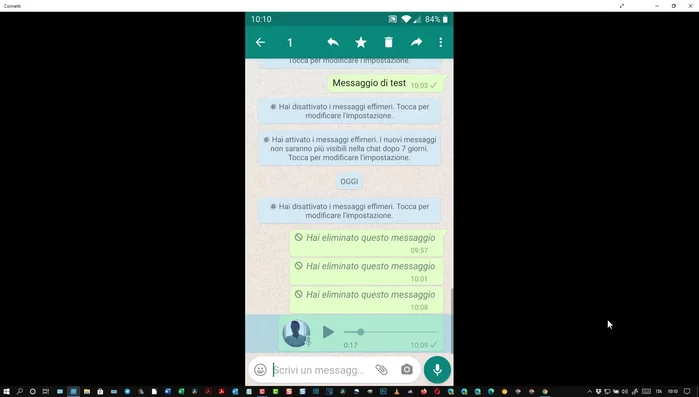 Seleziona "Trascrivi" tra le opzioni di condivisione.