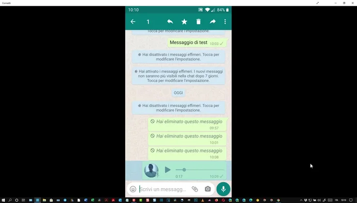 Seleziona "Trascrivi" tra le opzioni di condivisione.