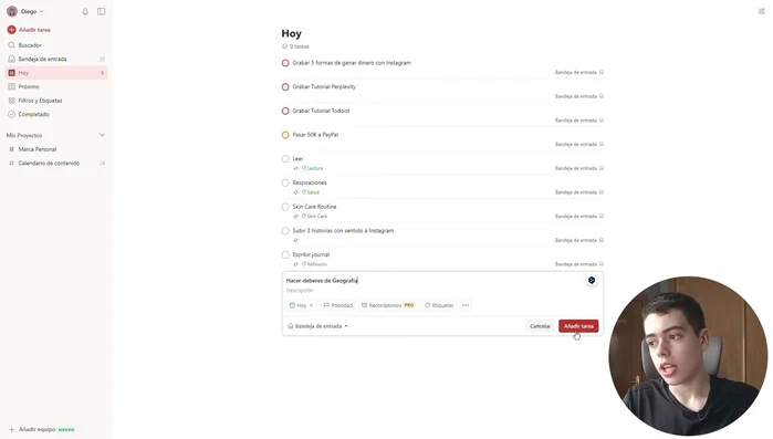 Impostazione delle date di scadenza: Scegli la data di scadenza per ogni attività o lascia il campo vuoto per attività senza scadenza.