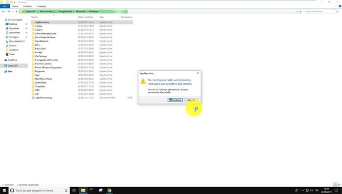 Vai alla scheda "Sicurezza".