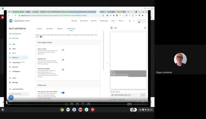 Impostare la sincronizzazione automatica ad ogni inserimento di un nuovo record.