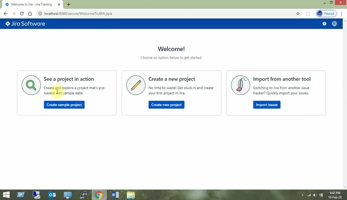 Creare un nuovo progetto o esplorare un esempio precaricato.