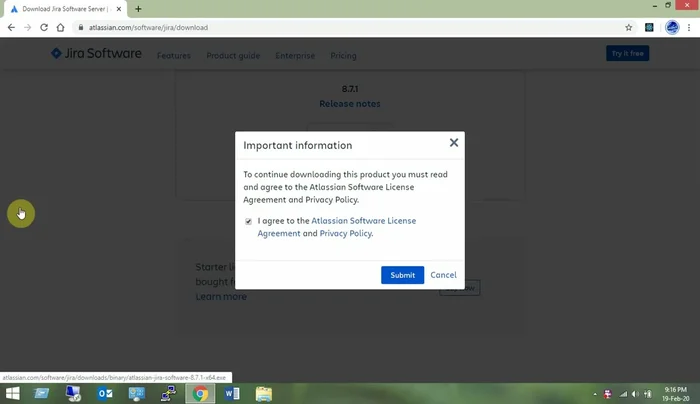 Una volta completato il download (circa 378 MB, 2 minuti), individuare il file di installazione.