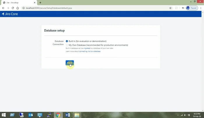 Avviare Jira nel browser.