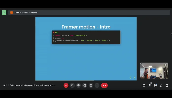 Definire le animazioni direttamente nel componente `<motion.div>` usando la proprietà `animate`.