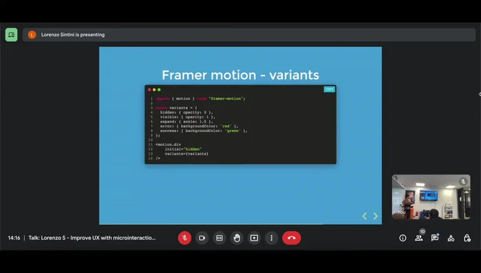 Individuare la variante iniziale.