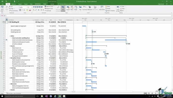 Cliccare con il pulsante destro del mouse sull'attività selezionata e scegliere "Assegna risorse".