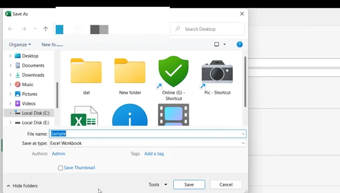 Salva il file in una posizione diversa.
