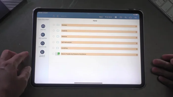 Premere 'Fatto' per confermare lo spostamento.