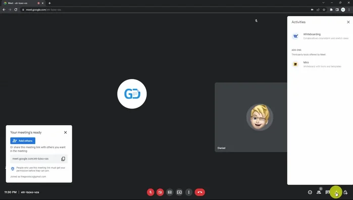 Inizia una nuova lavagna e scegli il tipo di accesso (modifica pubblica o solo visualizzazione).