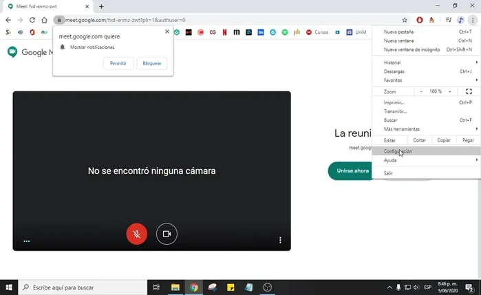 Apri le impostazioni del tuo browser.