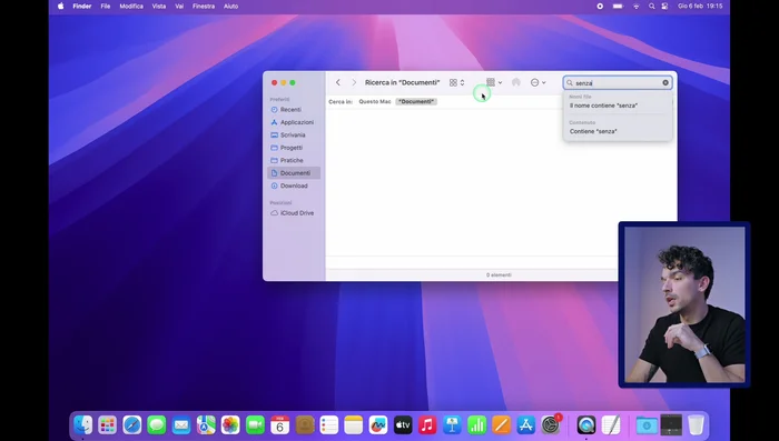 Crea una cartella Smart personalizzata per i file recenti, filtrando per tipologia.