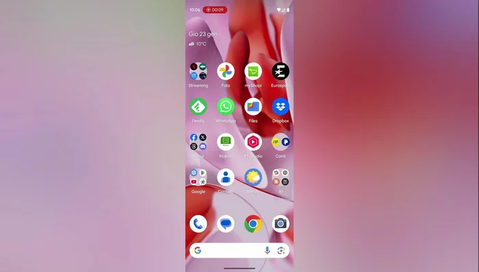 Toccare l'immagine per aprire le opzioni di modifica.