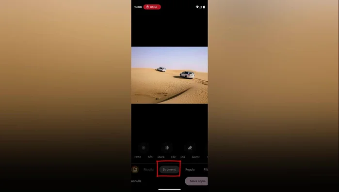 Selezionare "Gommalavatrice Magica".