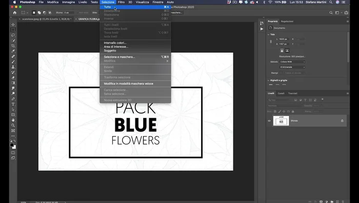 Selezionare tutta la grafica e copiarla (Ctrl+C o Cmd+C).