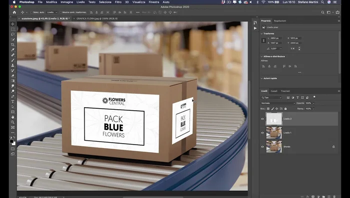 Convertire il livello in oggetto avanzato prima di applicare il filtro sfocatura.
