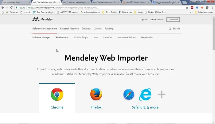 Accedi a Mendeley sul tuo browser e sul desktop.