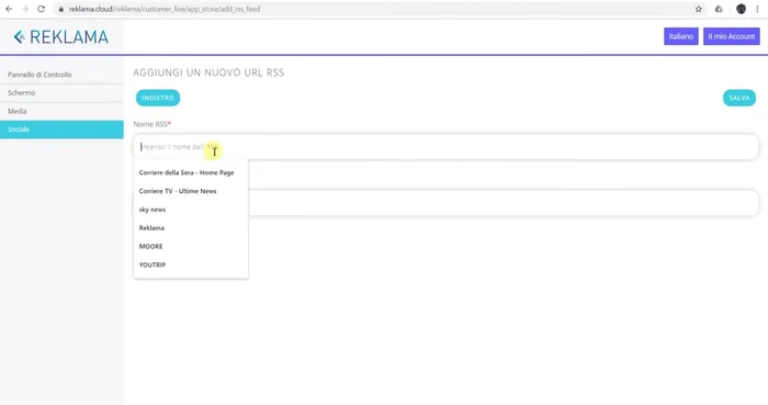 Salvare le modifiche.