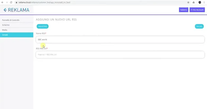 Salvare le modifiche.