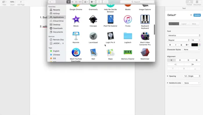 Elimina eventuali spazi nel nome dell'applicazione.