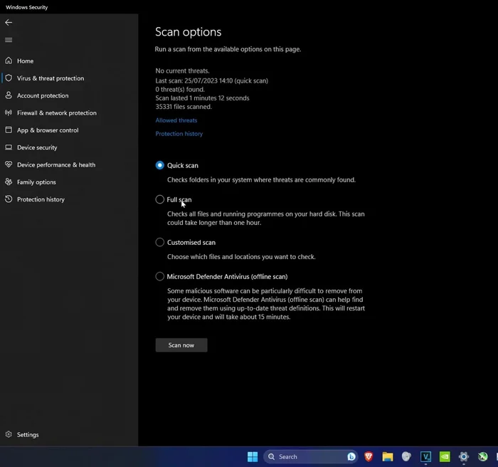 Eseguire una Scansione Completa AntiVirus