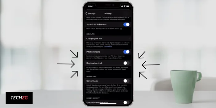 Attivazione della Sicurezza dello Schermo (per nascondere le chat)