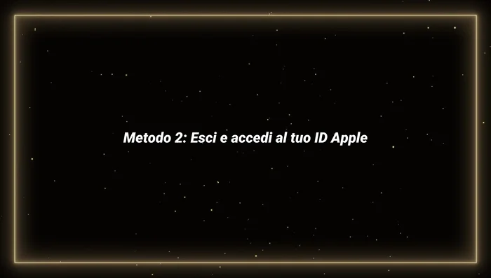 Apri le impostazioni dell'iPhone, seleziona il tuo Apple ID, scorri fino in fondo e cerca l'opzione di disconnessione. Riavvia il dispositivo e accedi nuovamente al tuo account.