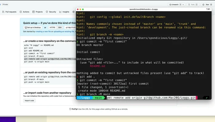 Aggiungi il repository remoto di GitHub: `git remote add origin <URL_del_tuo_repository>`