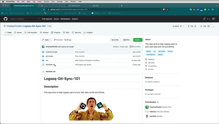 Scarica il repository 'Charles Tu Gitz per Slash Logseek Dash Git Dash Sync Dash 101' e decomprimilo.
