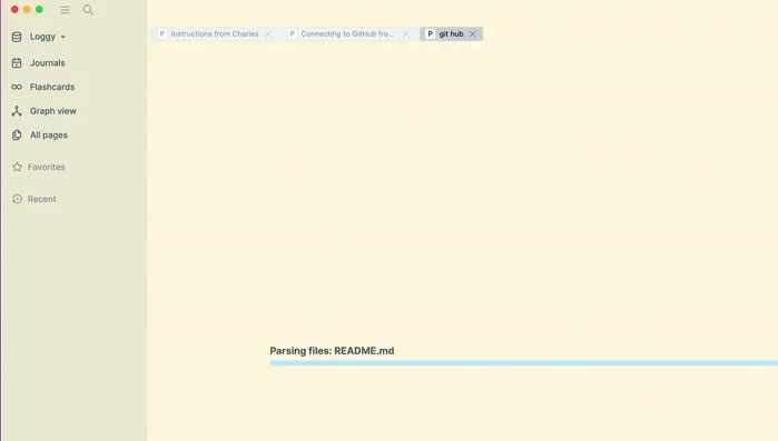 Modifica e salva il tuo grafico Logseq. Le modifiche verranno automaticamente sincronizzate con GitHub grazie al comando `git pull` ed alle impostazioni di auto-commit.